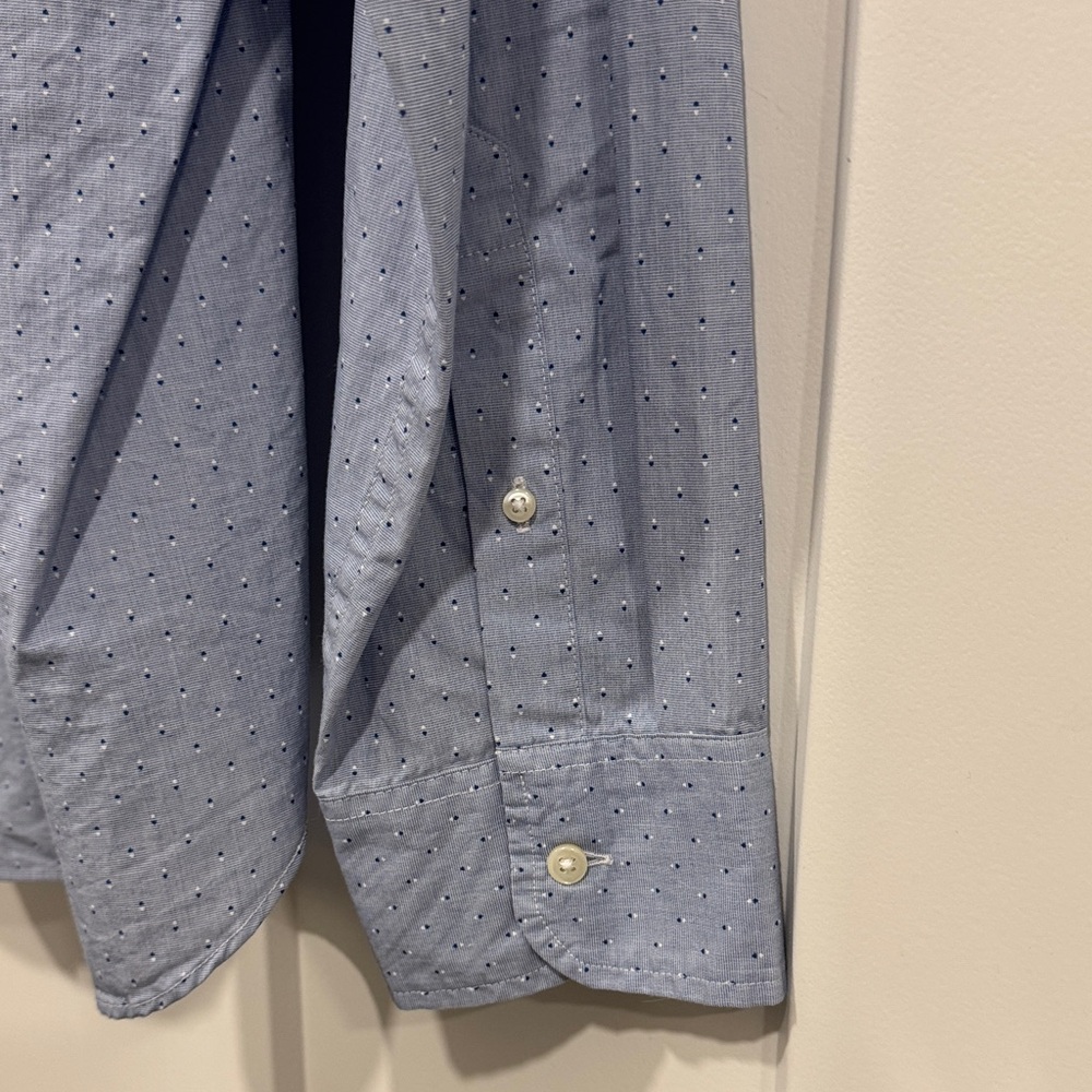 J. Crew Secret Wash Men's Light Blue Button-Down Shirt Long Sleeve Slim XL NWT - Picture 9 of 10